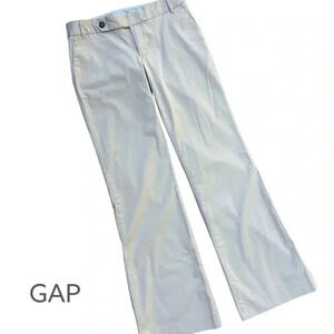 GAP | NWOT | STRAIGHT FIT FLARED LEG KHAKI PANTS STRETCH | Size: 6 LONG
